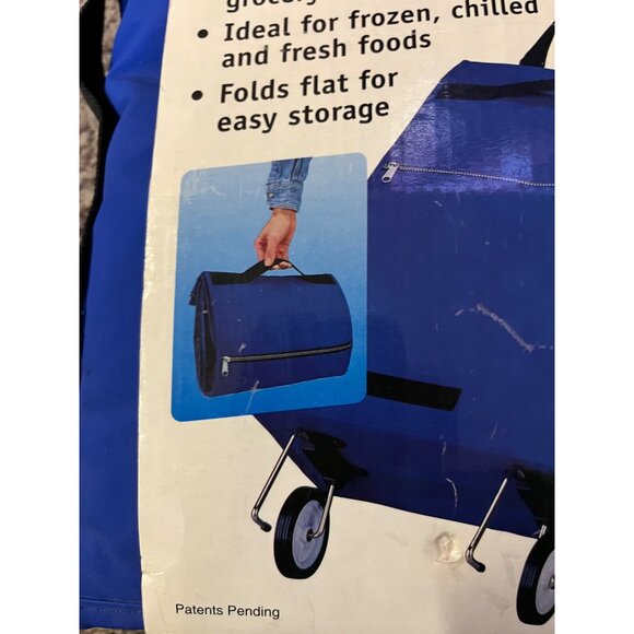 Vintage Innovon StayzCold Insulated Cool Cart NEW Old Stock Blue/ Black - Picture 4 of 11